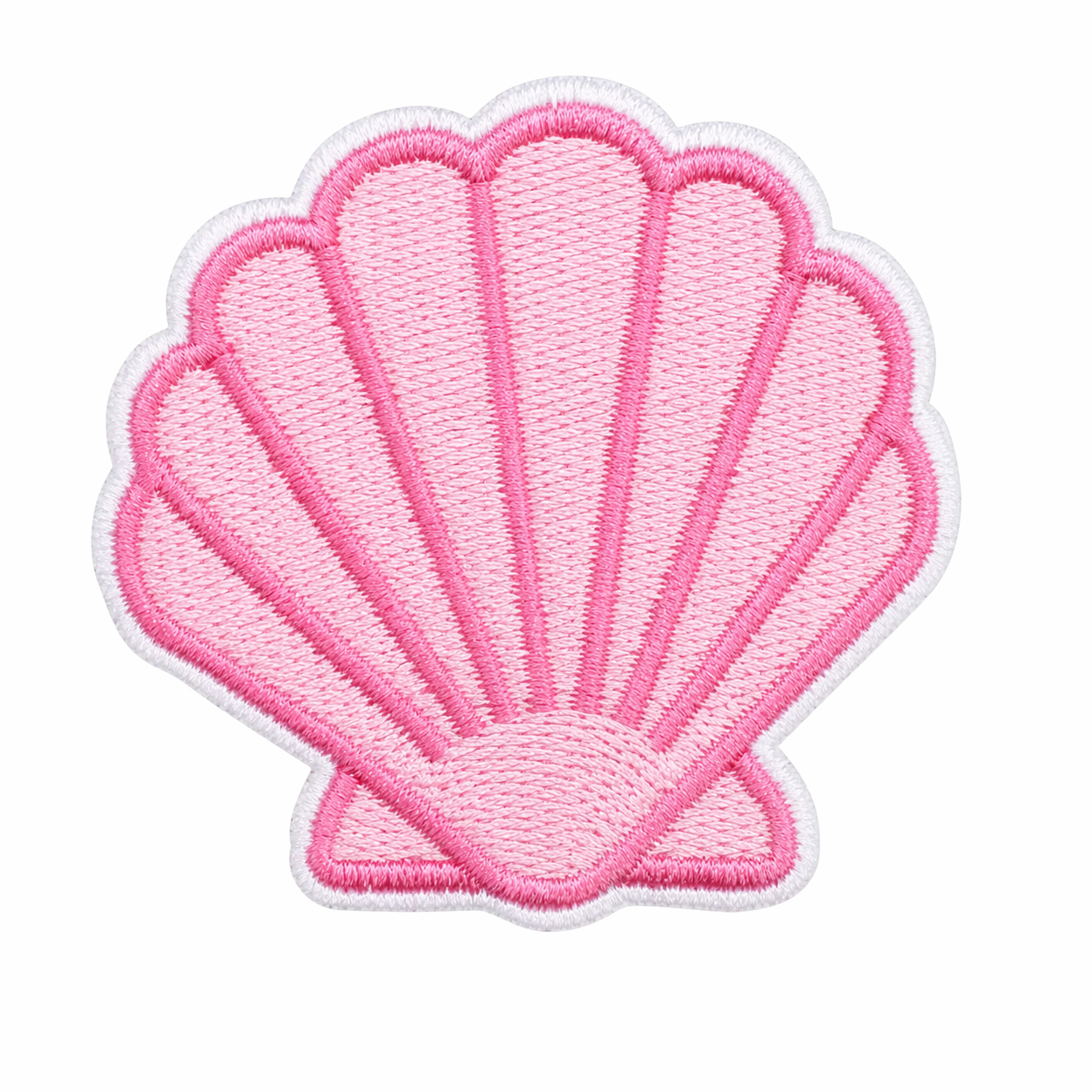 Snäcka Rosa - Strykbart tygmärke