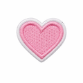 Hjärta rosa - Strykbart tygmärke