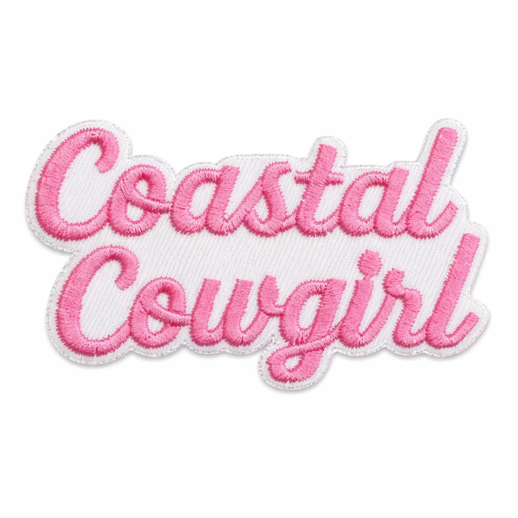 Coastal cowgirl rosa - Strykbart tygmärke