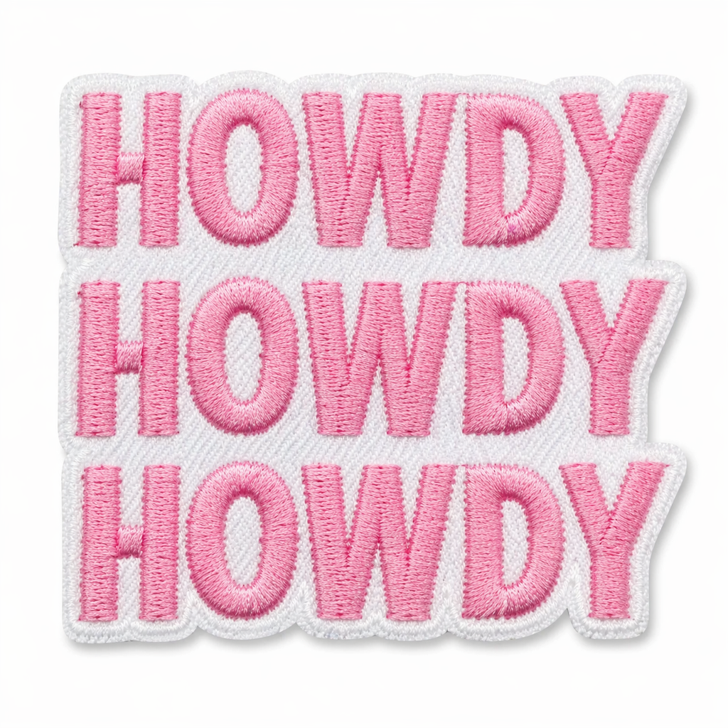 Howdy Rosa - Strykbart tygmärke