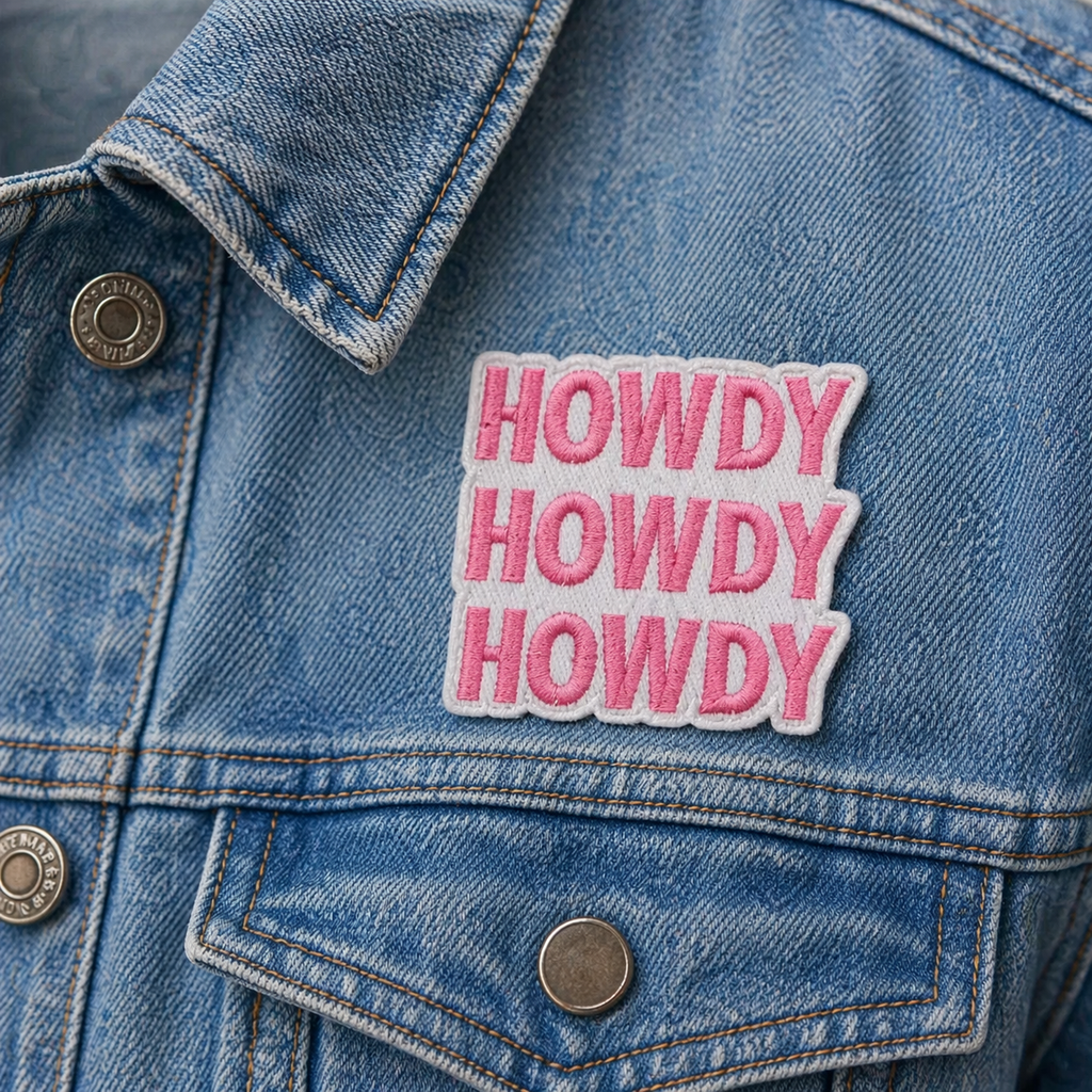 Howdy Rosa - Strykbart tygmärke