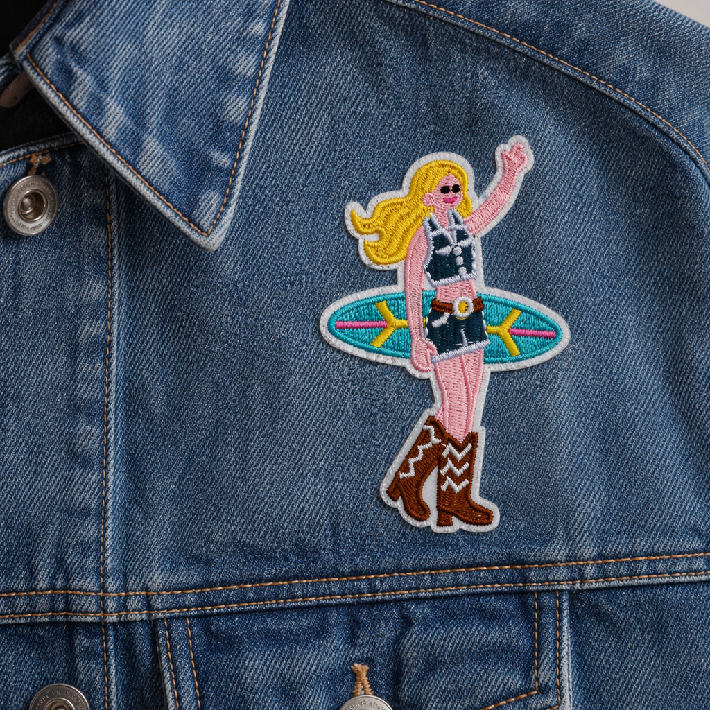 Surf Cowgirl - Strykbart tygmärke