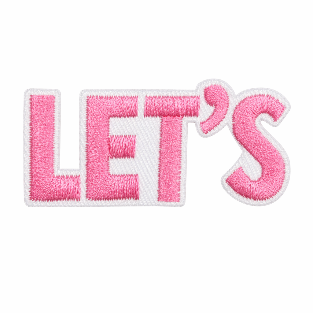 Let's Rosa - Strykbart tygmärke