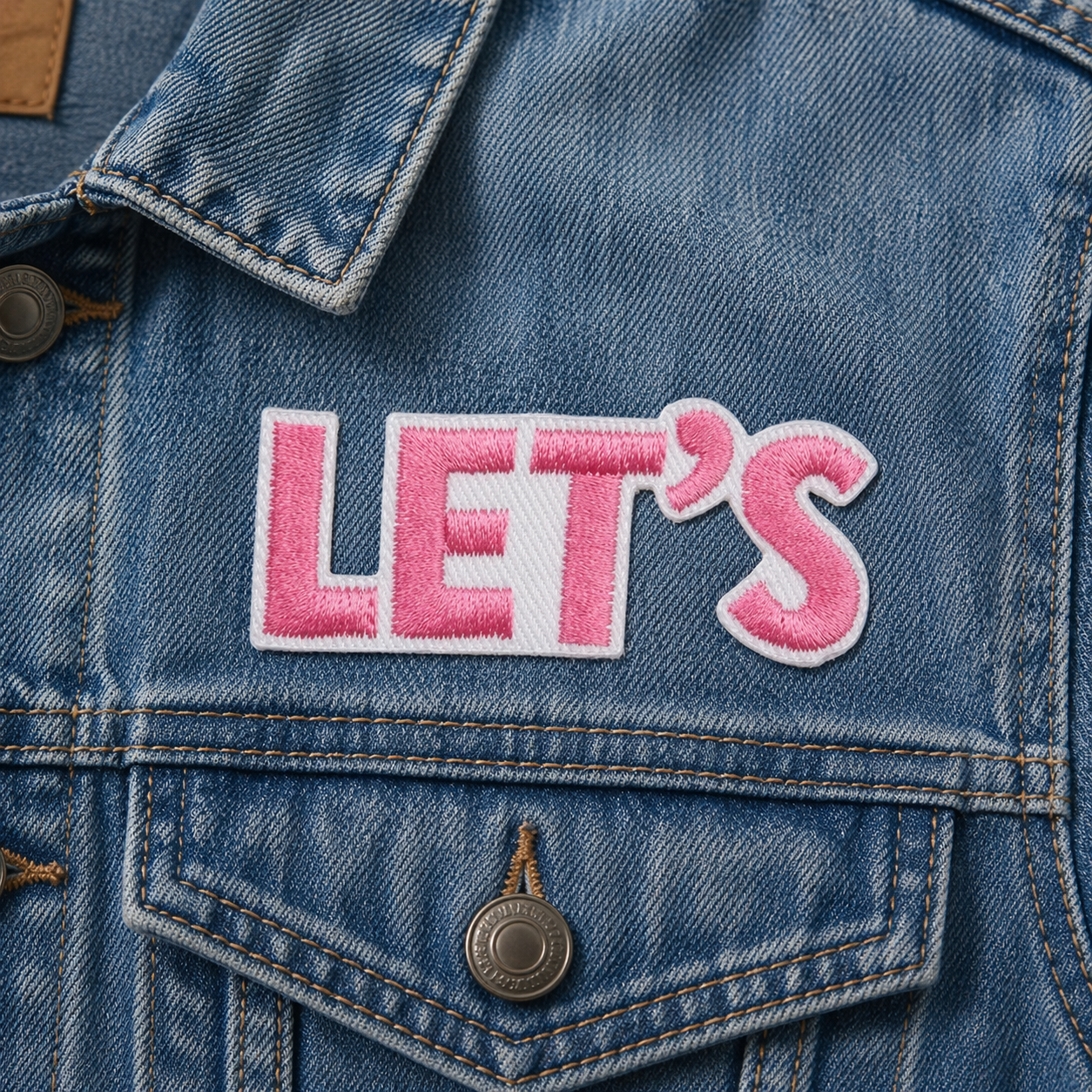 Let's Rosa - Strykbart tygmärke