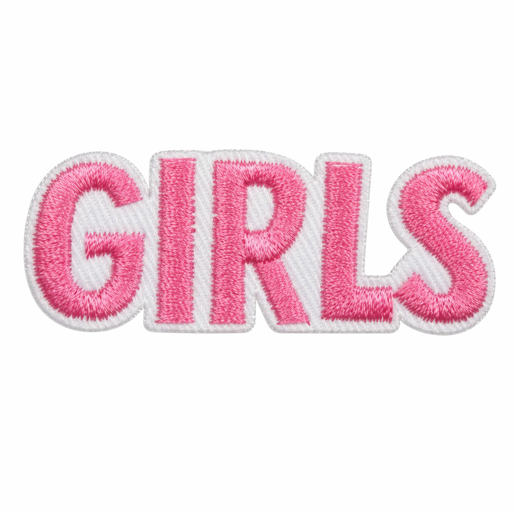 Girls Rosa - Strykbart tygmärke