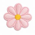 Blomma Rosa - Strykbart tygmärke