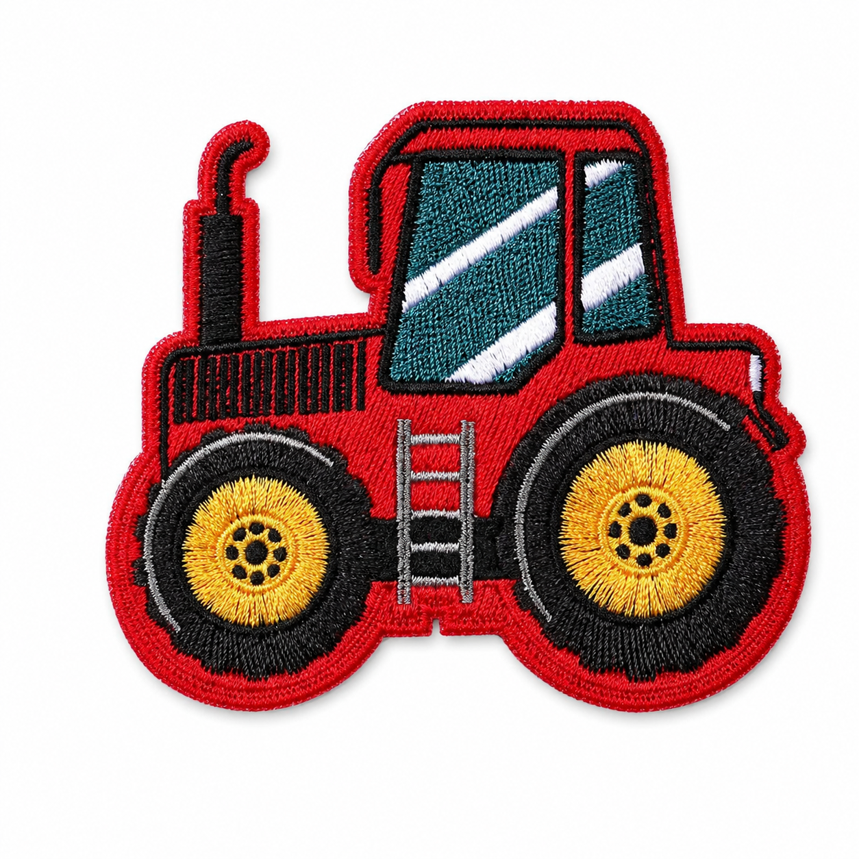 Traktor Röd - Strykbart tygmärke