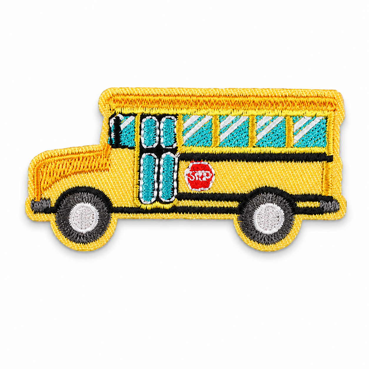 Skolbuss Gul - Strykbart tygmärke