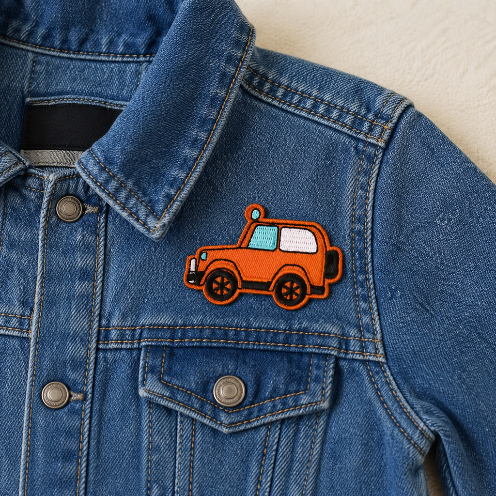 Jeep Orange - Strykbart tygmärke