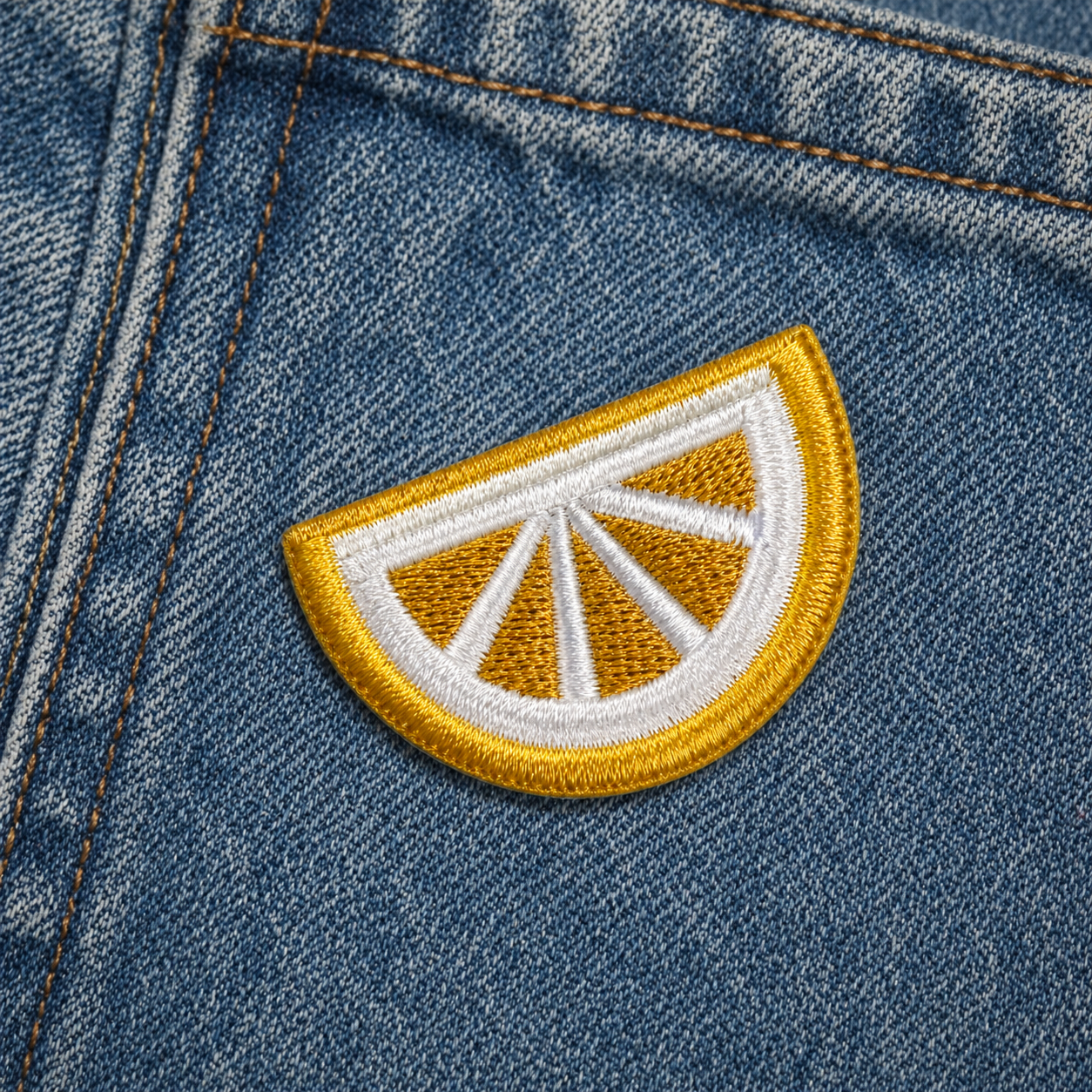 Citron - Strykbart tygmärke