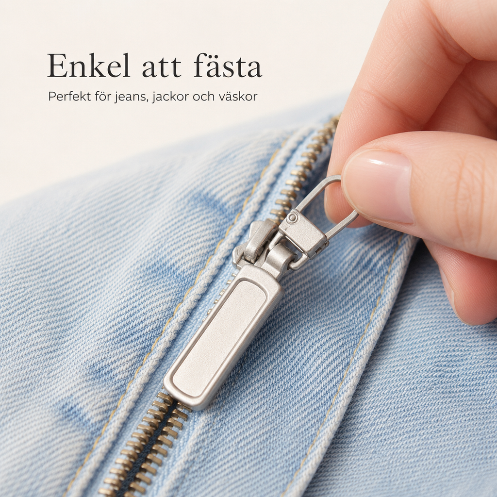 Blixtlåshänge – laga trasig dragkedja på sekunder