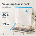 Vakuumpåsar för kläder och textilier – 50×70 cm, 2-pack