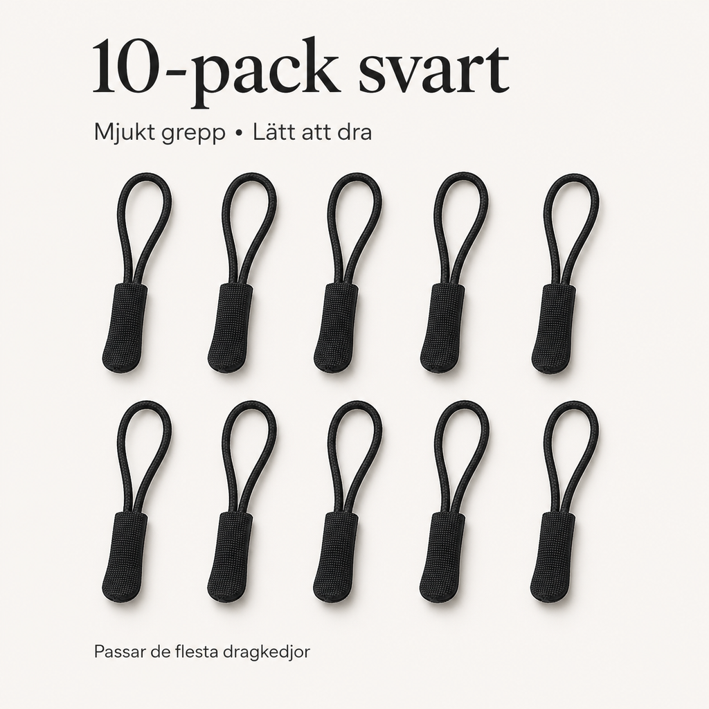 Blixtlåshängen för bättre grepp – 10-pack