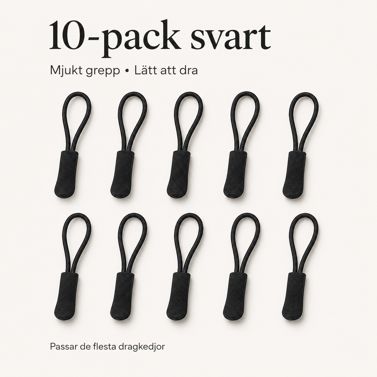 Blixtlåshängen för bättre grepp – 10-pack