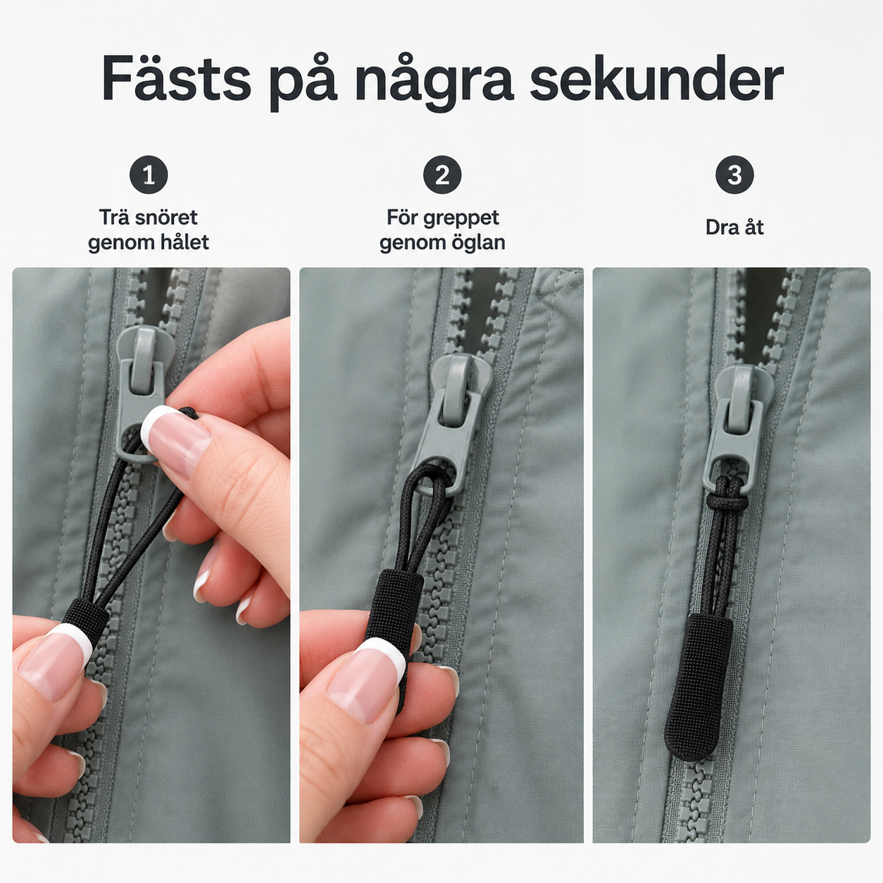 Blixtlåshängen för bättre grepp – 10-pack
