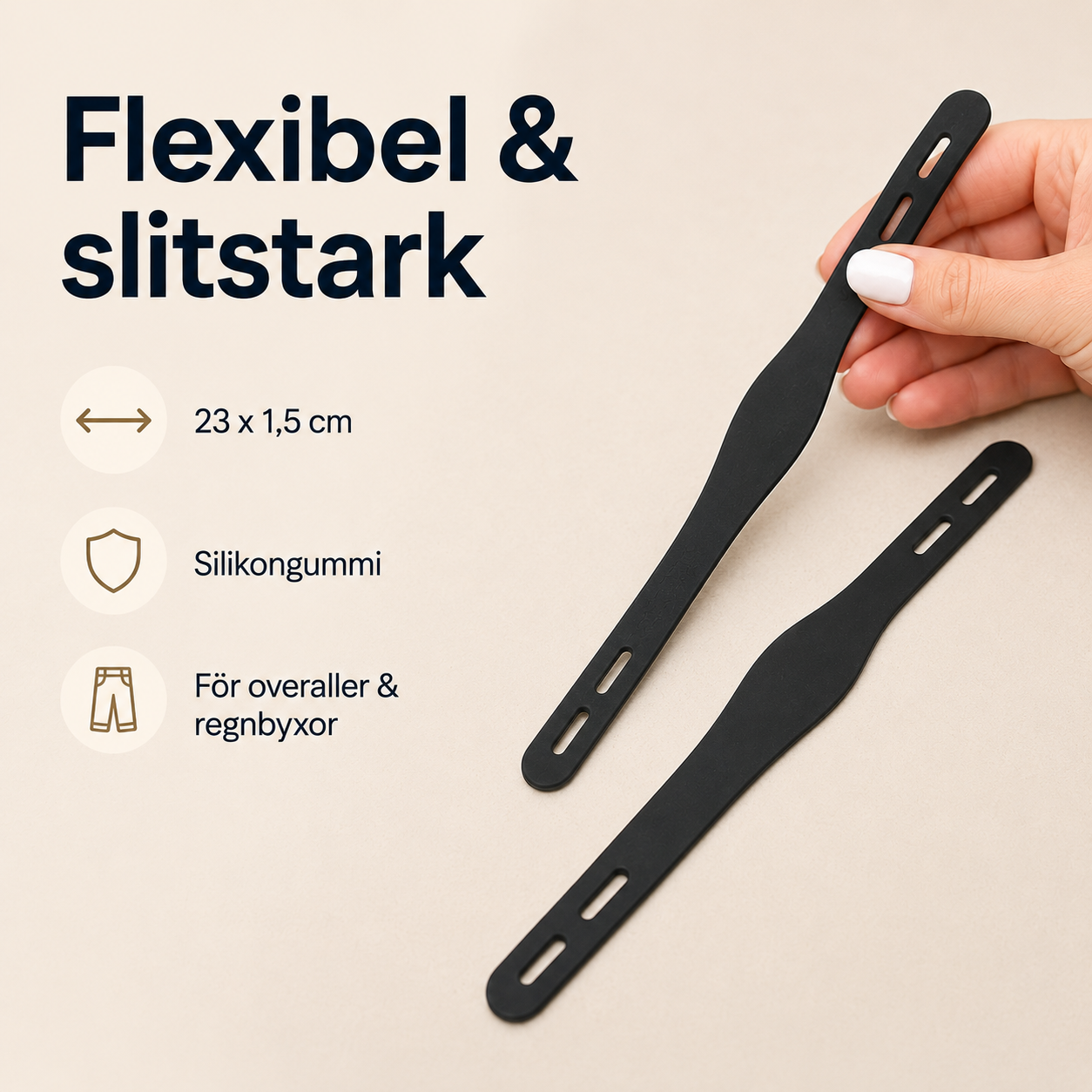 Fothällor för overall och regnbyxor – 2-pack