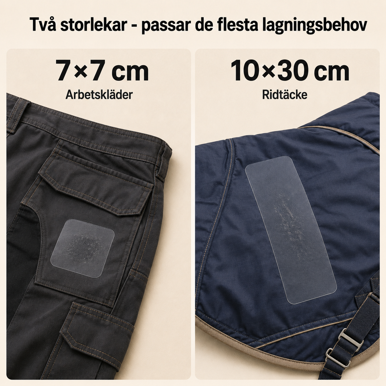 Slitstarka lagningslappar
